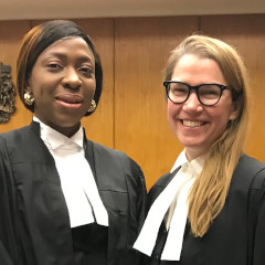 Ebun Agharese and Anna Lund
